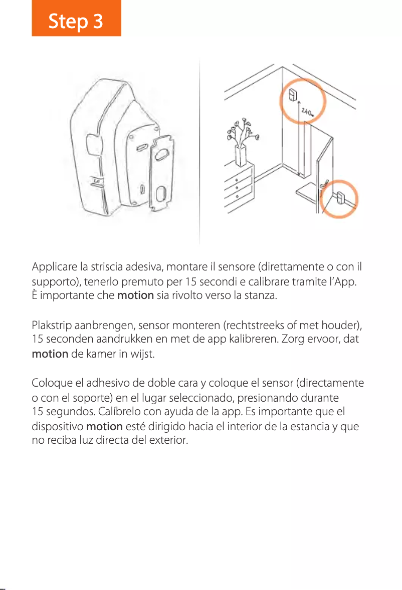 Page n°1 - Manuel utilisateur Gigaset Motion Sensor ONE X