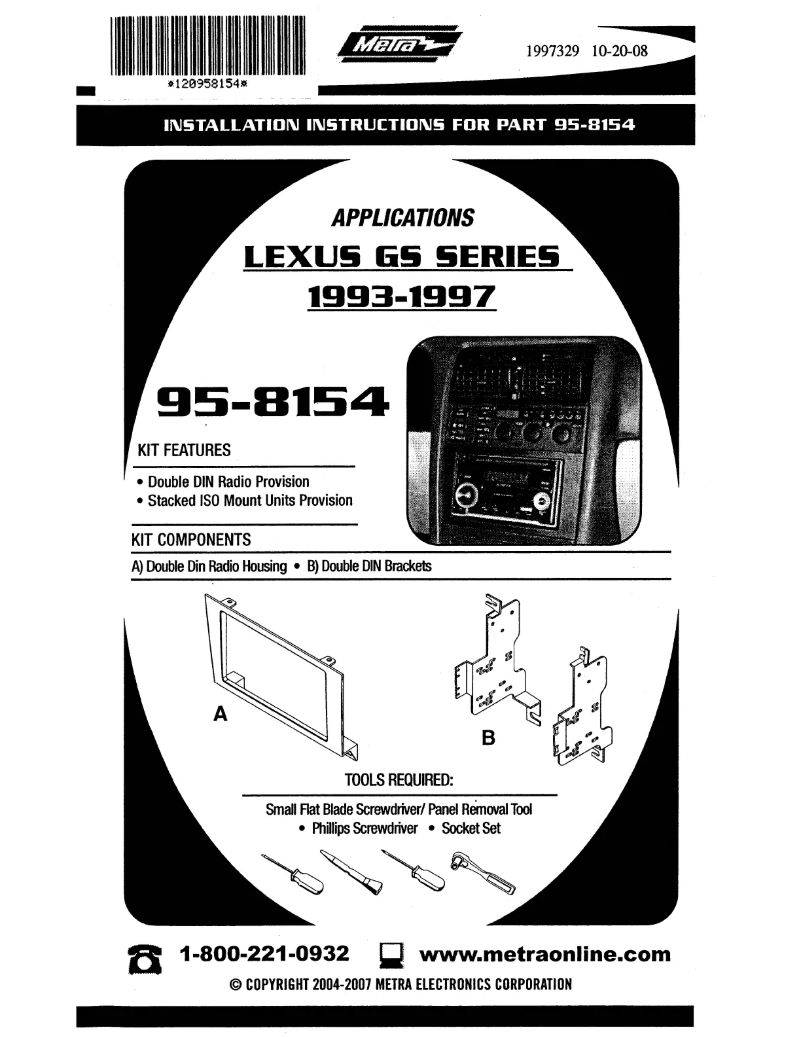 Imagen de la primera página del manual del dispositivo 95-8154
