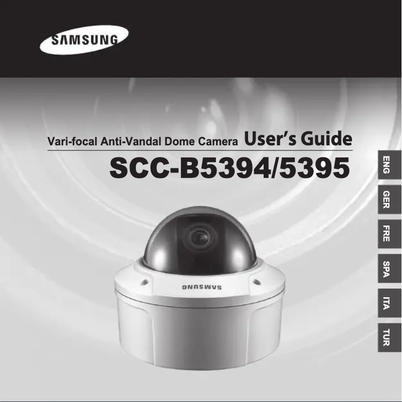 Page 1 de la notice Manuel utilisateur Samsung SCC-B5395H