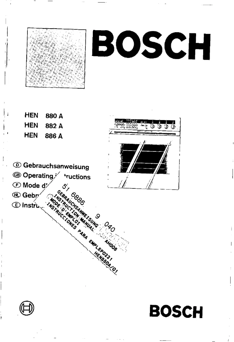 Página 1 del manual Manual de usuario Bosch HEN880A