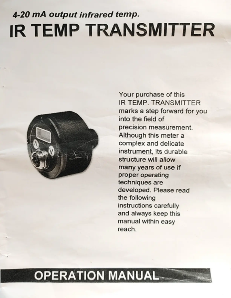 Page 1 de la notice Manuel utilisateur PCE Instruments PCE-IRT 10