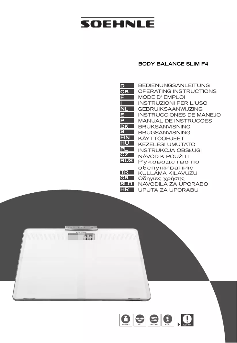Image de la première page du manuel de l'appareil Body Balance Slim F4
