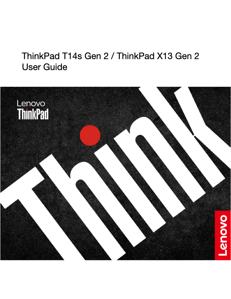 Page n°1 - Manuel utilisateur Lenovo Thinkpad T14s Gen 2