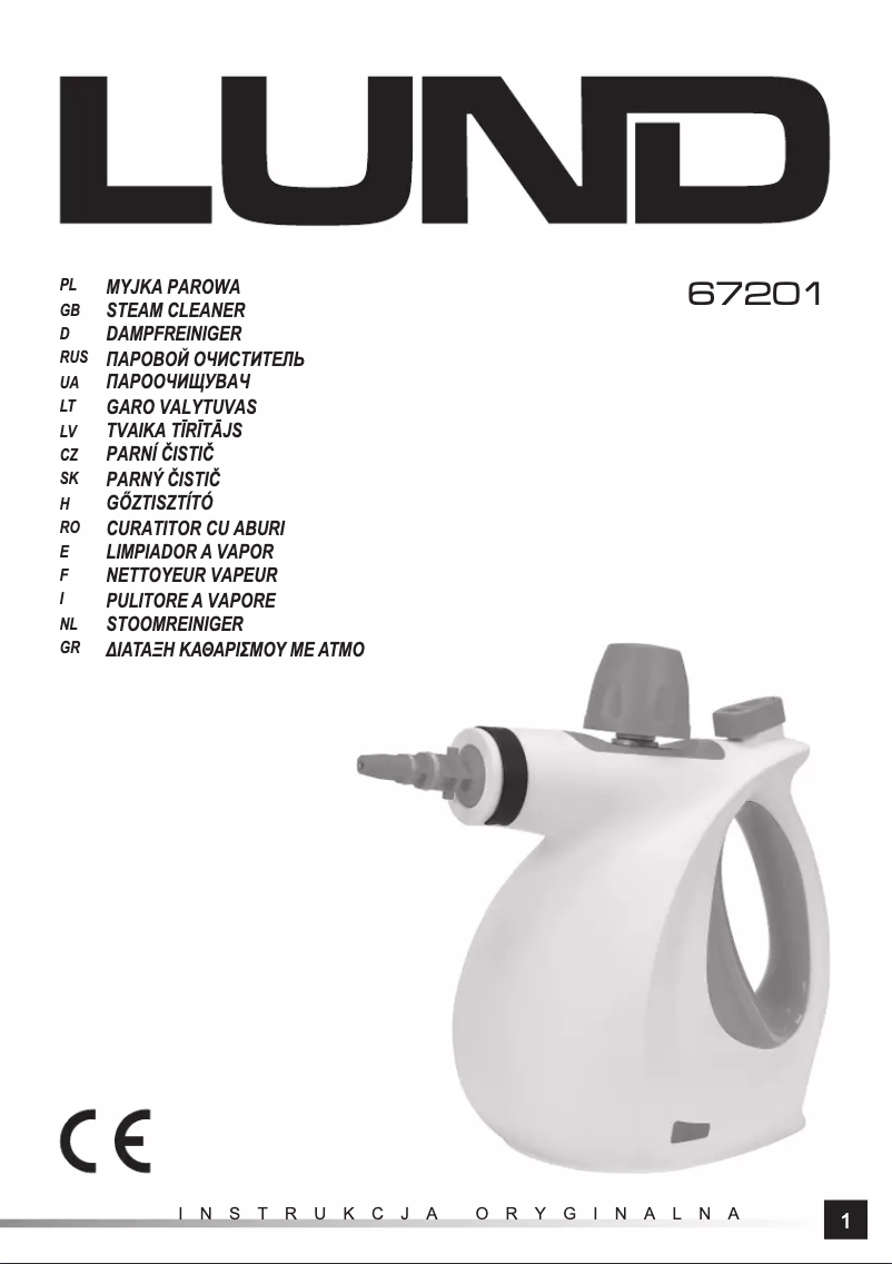 Page 1 de la notice Manuel utilisateur Lund 67201