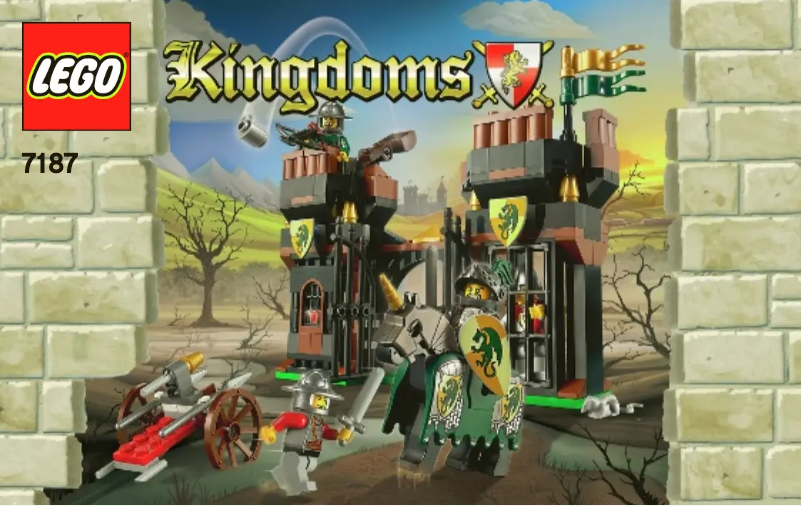 Page 1 de la notice Manuel utilisateur Lego Kingdoms 7187