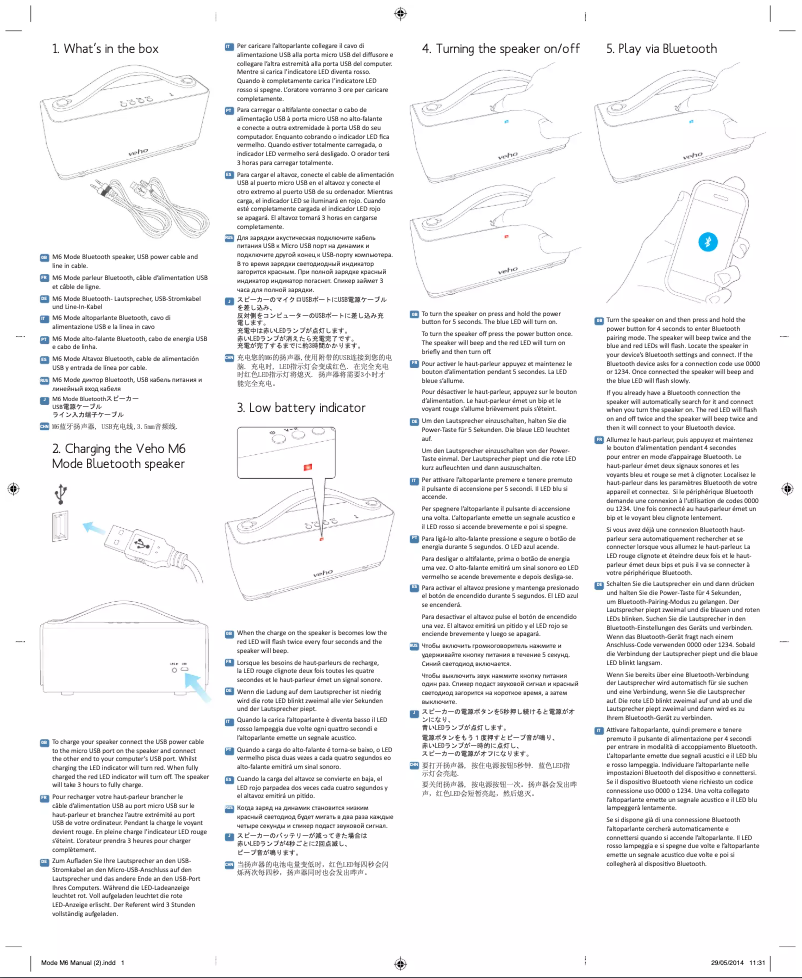 Página 1 del manual Manual de usuario Veho 360 Mode Retro