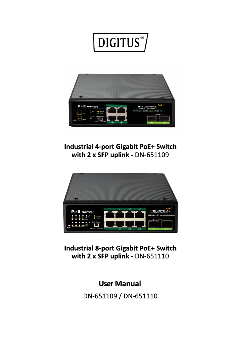 Page n°1 - Manuel utilisateur Digitus DN-651113