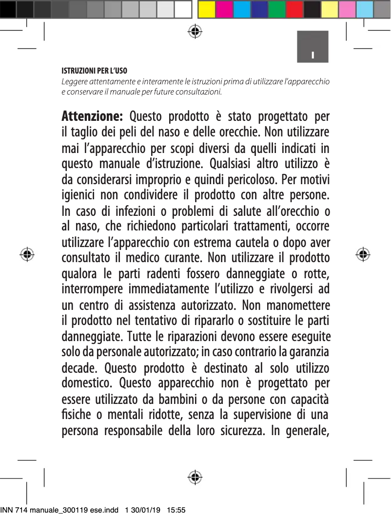 Page n°1 - Manuel utilisateur Innoliving INN-714