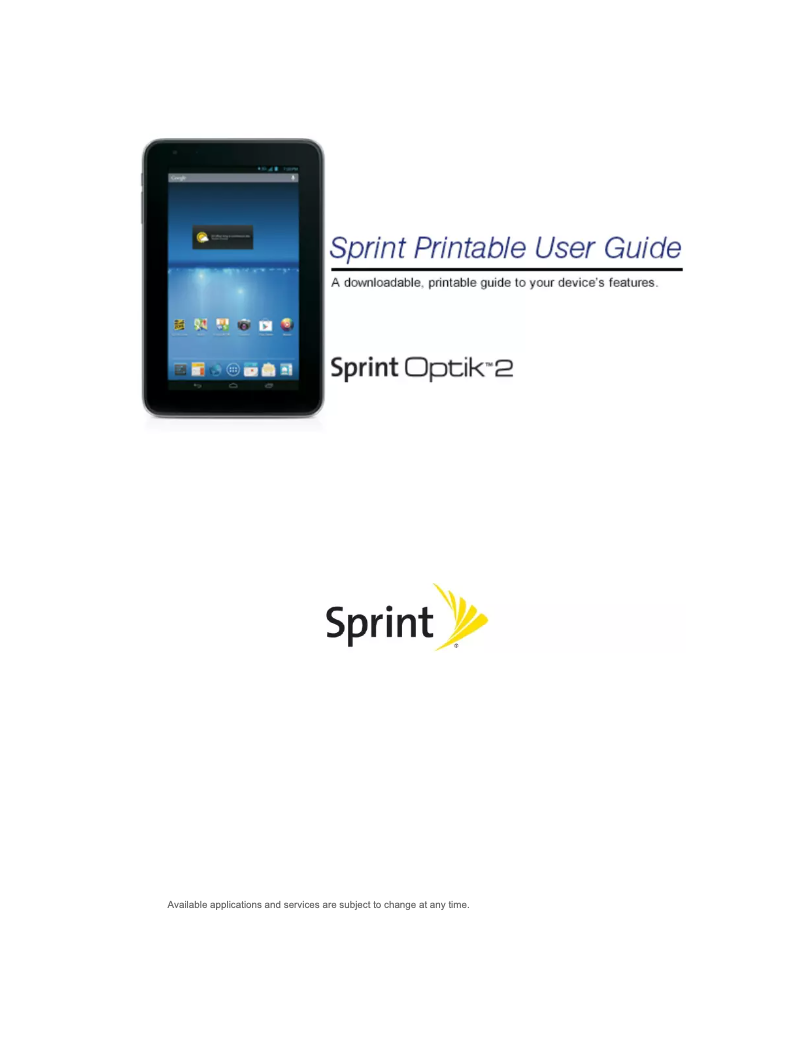 Page n°1 - Manuel utilisateur ZTE Optik 2