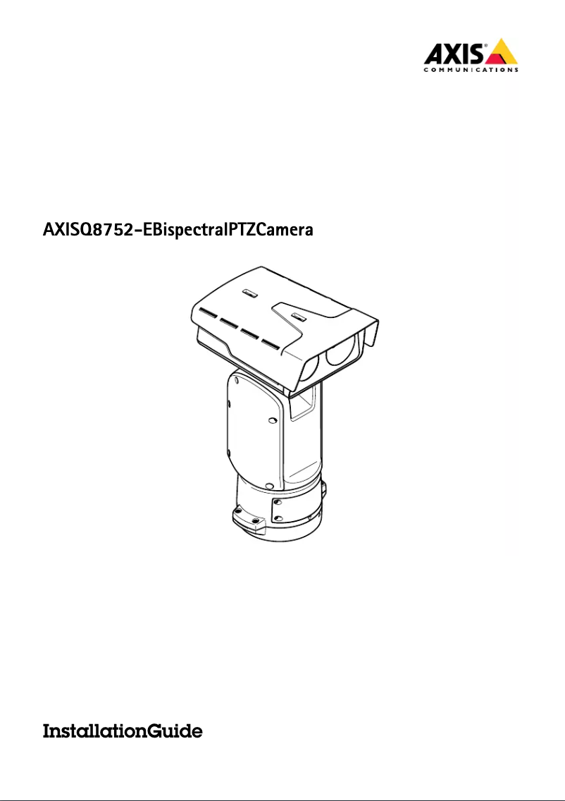 Page 1 de la notice Manuel utilisateur Axis Q8752-E