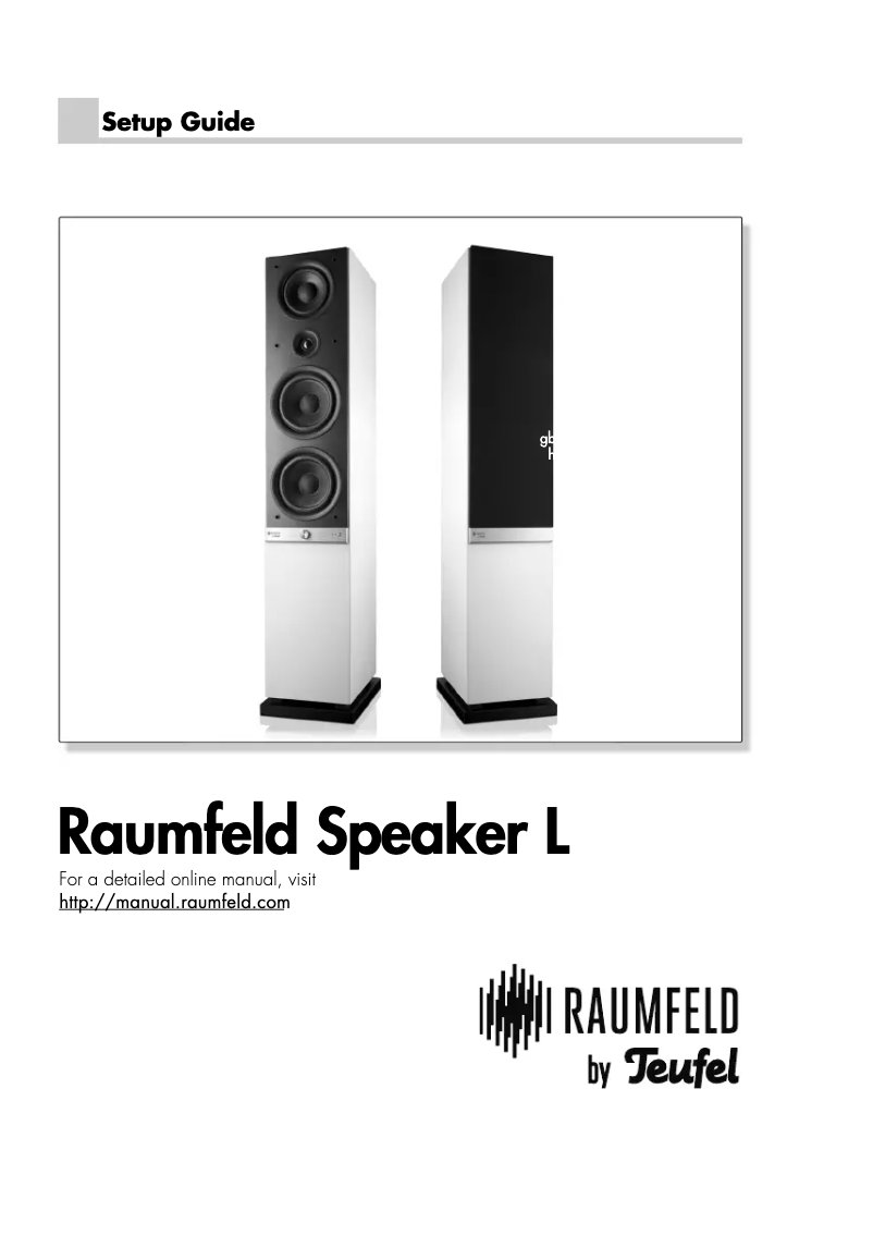 Page 1 de la notice Manuel utilisateur Teufel L Passive