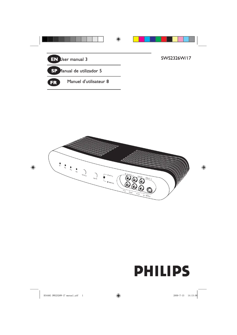 Page n°1 - Manuel utilisateur Philips SWS2326W