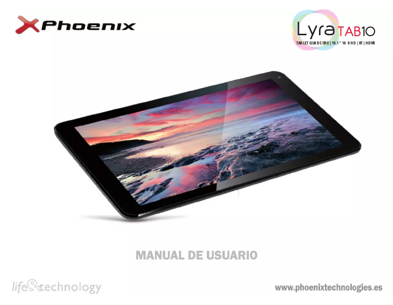 Page 1 de la notice Manuel utilisateur Phoenix Technologies Casiatab Lyratab 10