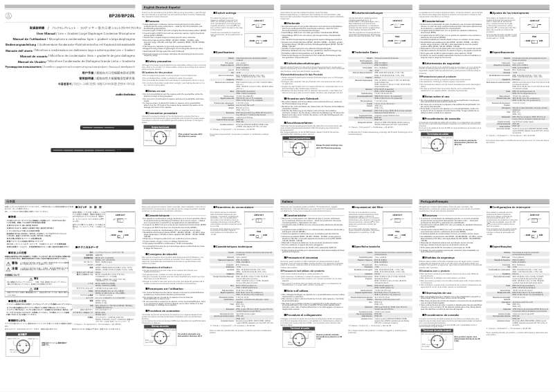 Imagen de la primera página del manual del dispositivo BP28