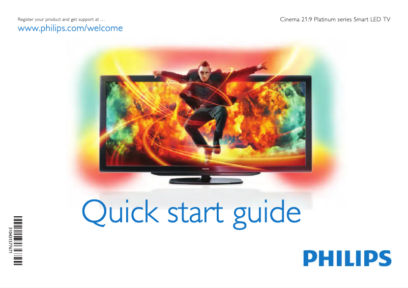 Imagen de la primera página del manual del dispositivo Cinema 58PFL9956T