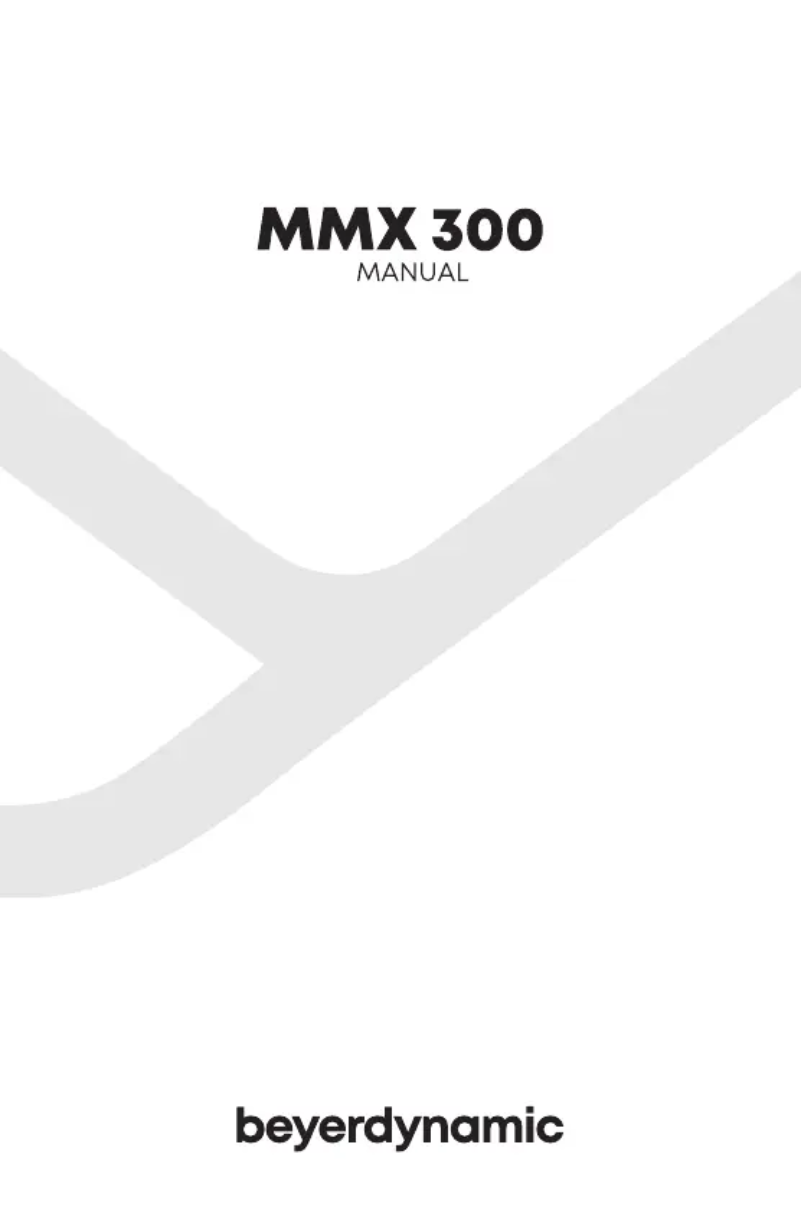 Image de la première page du manuel de l'appareil MMX 300