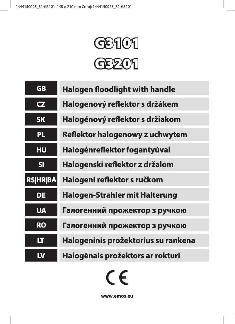 Page n°1 - Manuel utilisateur Emos G3101