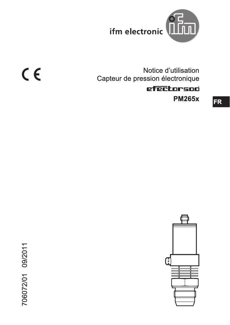 Page n°1 - Manuel utilisateur IFM PM2656
