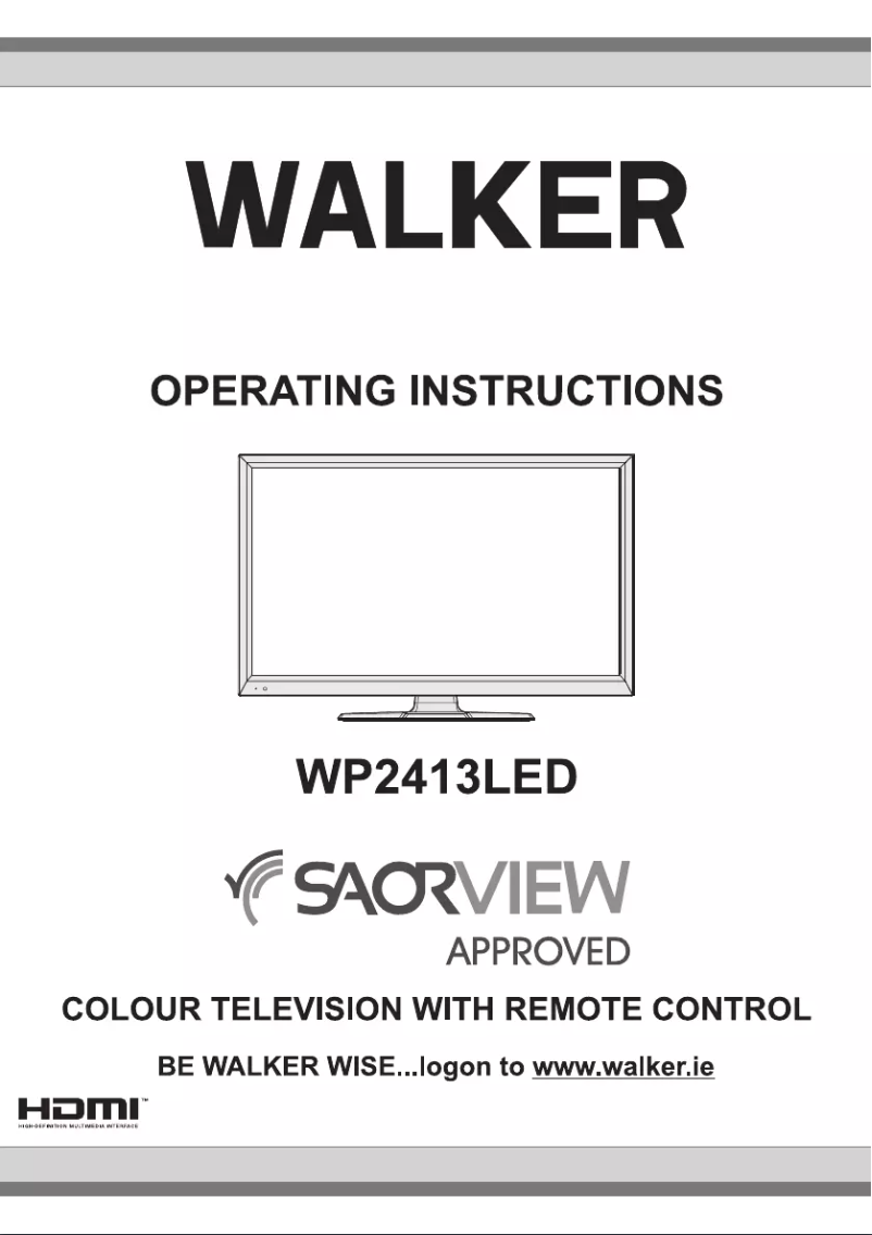 Page n°1 - Manuel utilisateur Walker WP2413LED