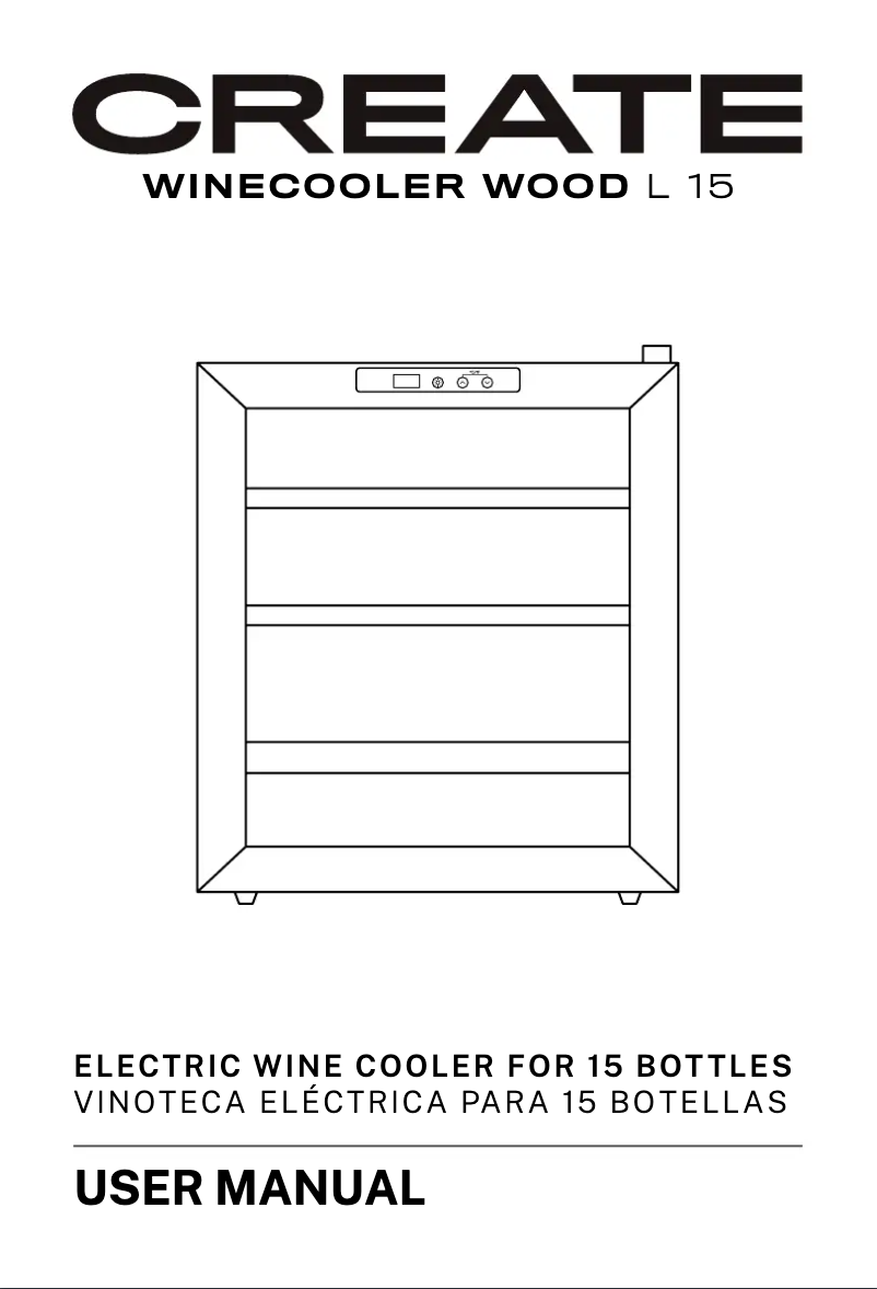 Page 1 de la notice Manuel utilisateur Create Winecooler Wood L15