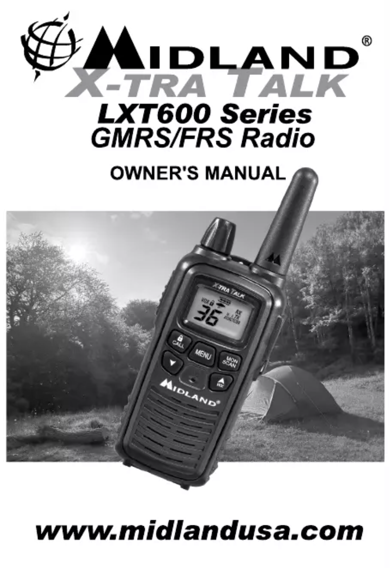 Page n°1 - Manuel utilisateur Midland LXT600