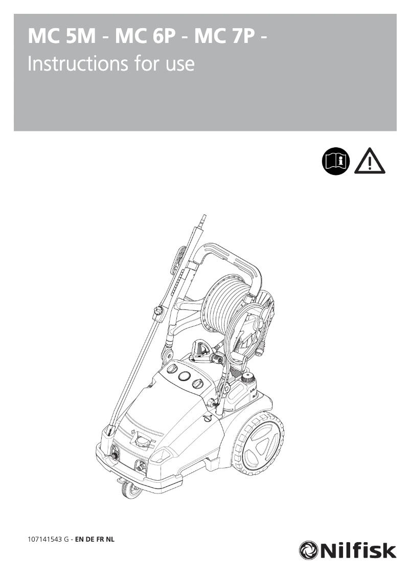 Page 1 de la notice Manuel utilisateur Nilfisk MC 5