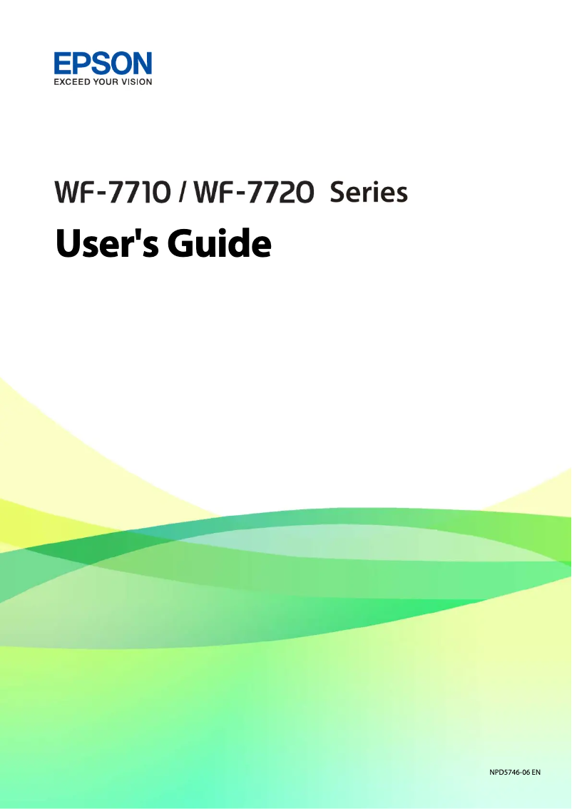 Página 1 del manual Manual de usuario Epson WorkForce WF-7725