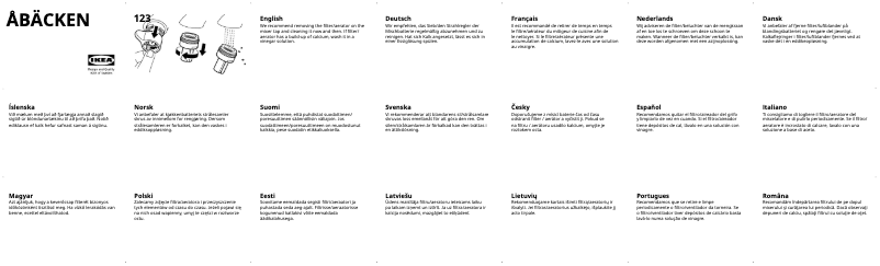 Page 1 de la notice Manuel utilisateur Ikea ÅBÄCKEN 704.444.66