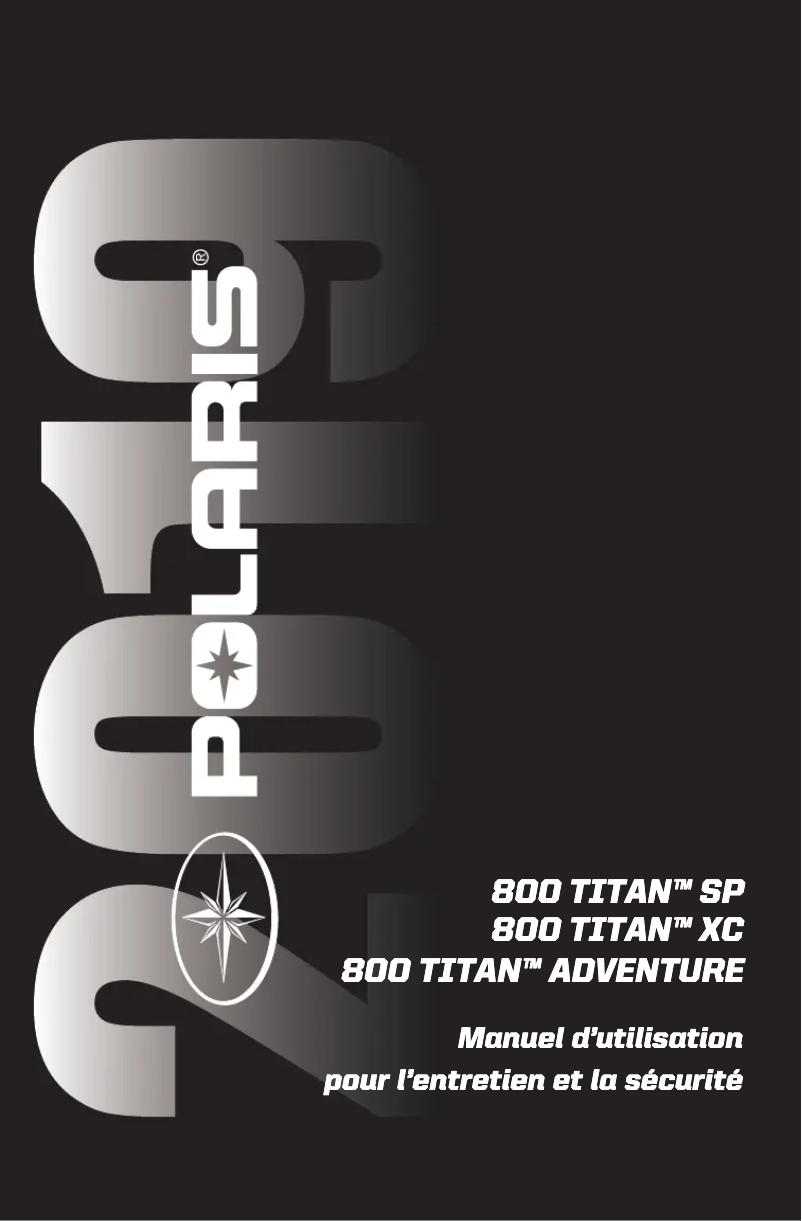 Image de la première page du manuel de l'appareil 800 Titan SP 155 (2019)