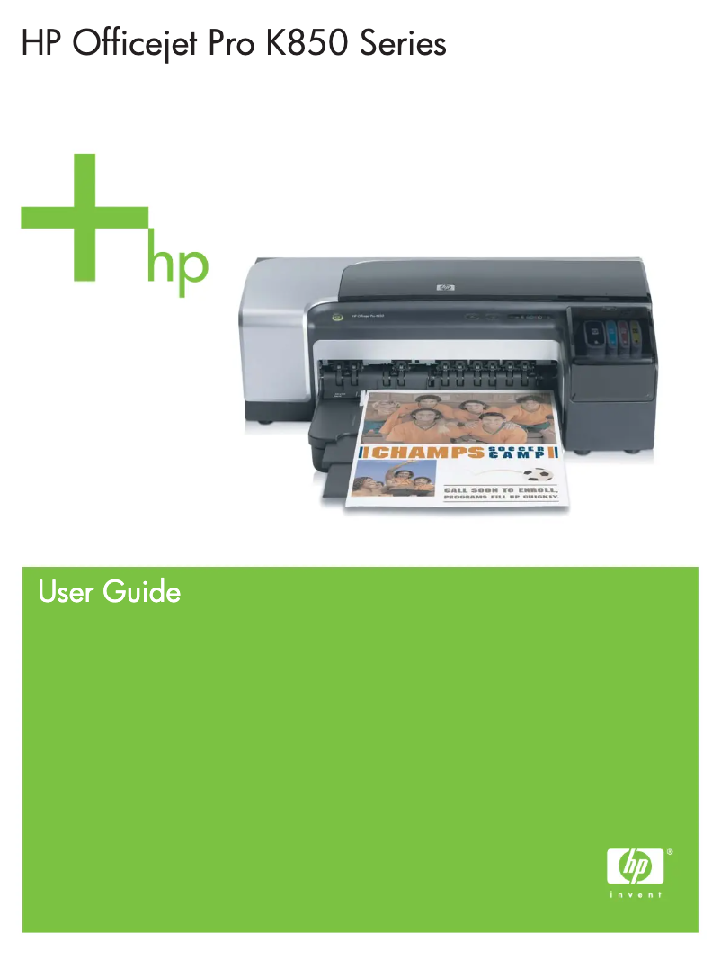 Page 1 de la notice Manuel utilisateur HP Officejet Pro K850DN