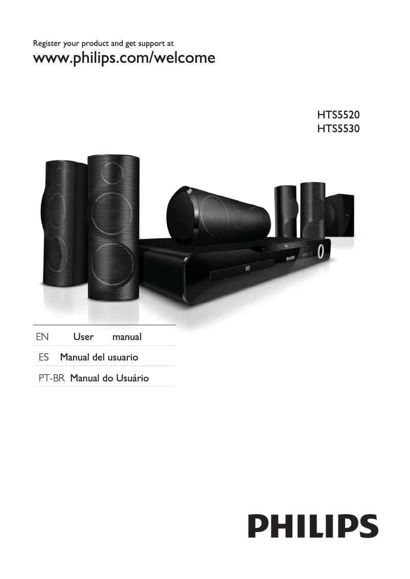 First page image of the manual for HTS5530