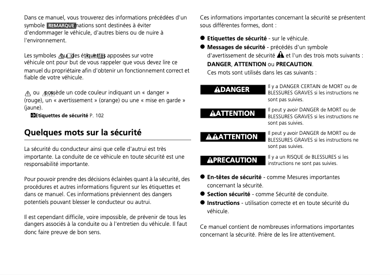 Page 1 de la notice Manuel utilisateur Honda Jazz Hybrid (2023)