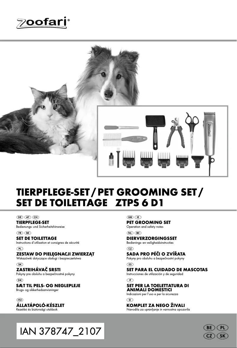 Image de la première page du manuel de l'appareil HG07376