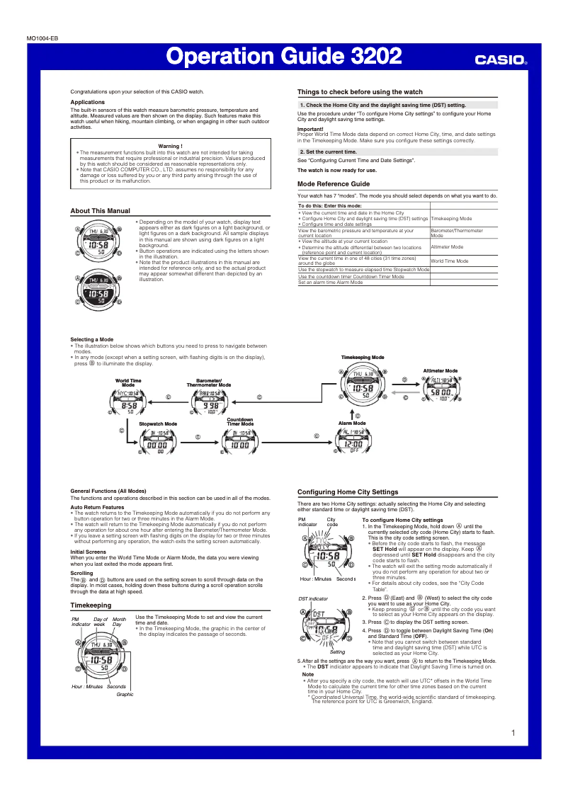 Image de la première page du manuel de l'appareil Twin Sensor SGW300H-1AV