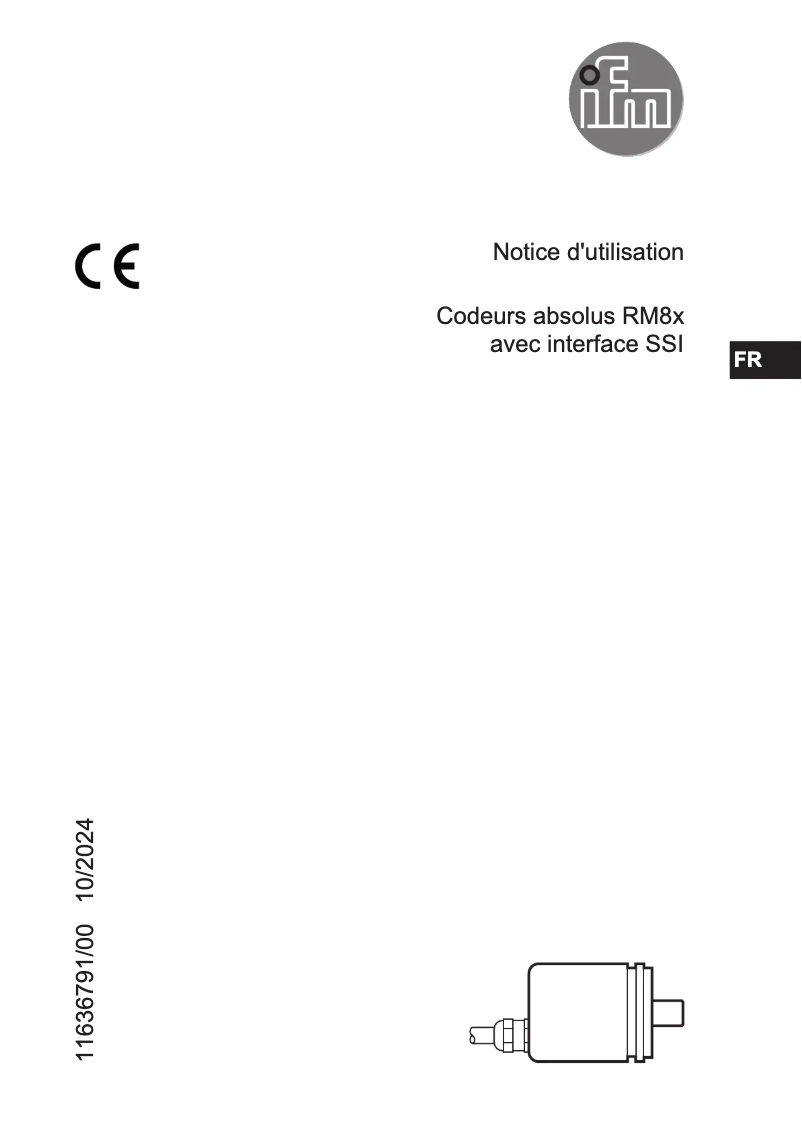 Page n°1 - Manuel utilisateur IFM RMU400