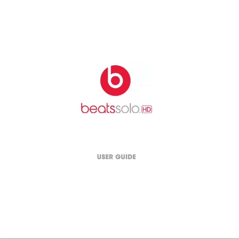 Page n°1 - Manuel utilisateur Beats Solo HD