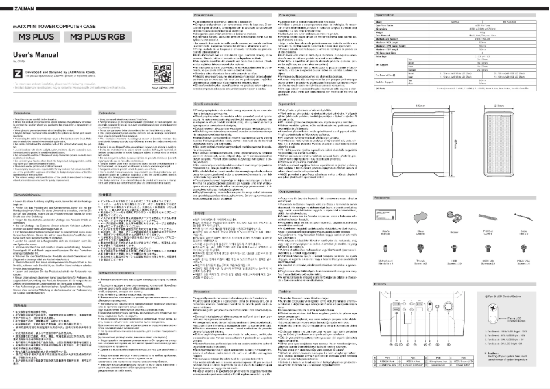 Image de la première page du manuel de l'appareil M3 Plus RGB
