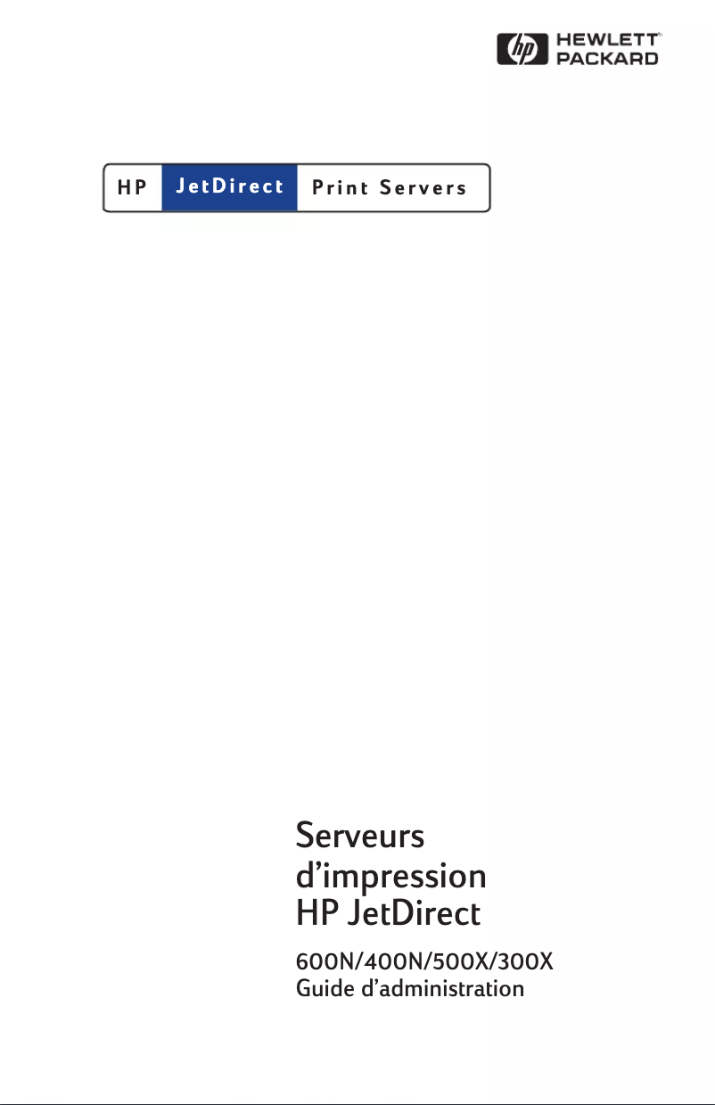 Page 1 de la notice Manuel utilisateur HP Jetdirect 300x