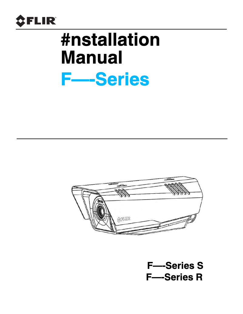 Page 1 de la notice Manuel utilisateur FLIR FC-324