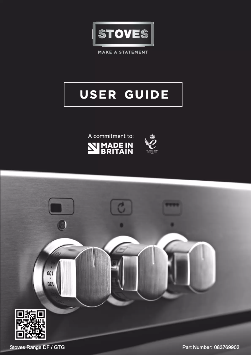 Page 1 de la notice Manuel utilisateur Stoves Richmond S1100 DF DeLuxe