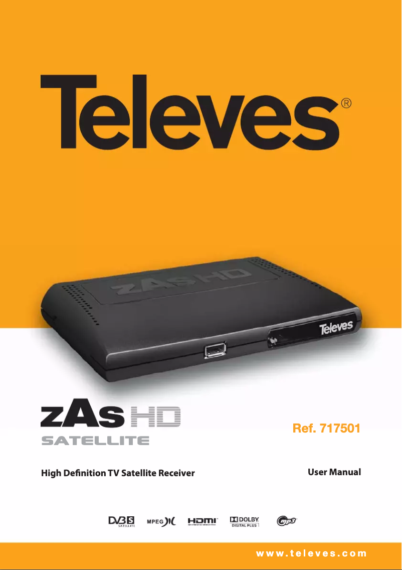 Page n°1 - Manuel utilisateur Televes ZASHD
