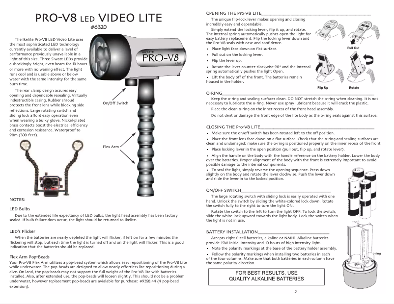Page 1 de la notice Manuel utilisateur Ikelite 6320