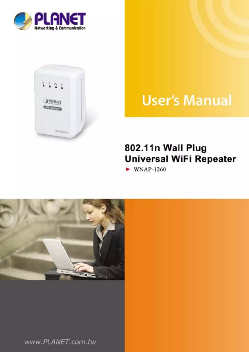 Page 1 de la notice Manuel utilisateur Planet WNAP-1260-EU