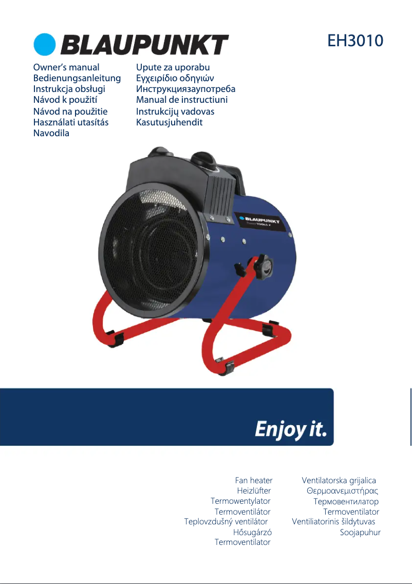 Image de la première page du manuel de l'appareil EH3010