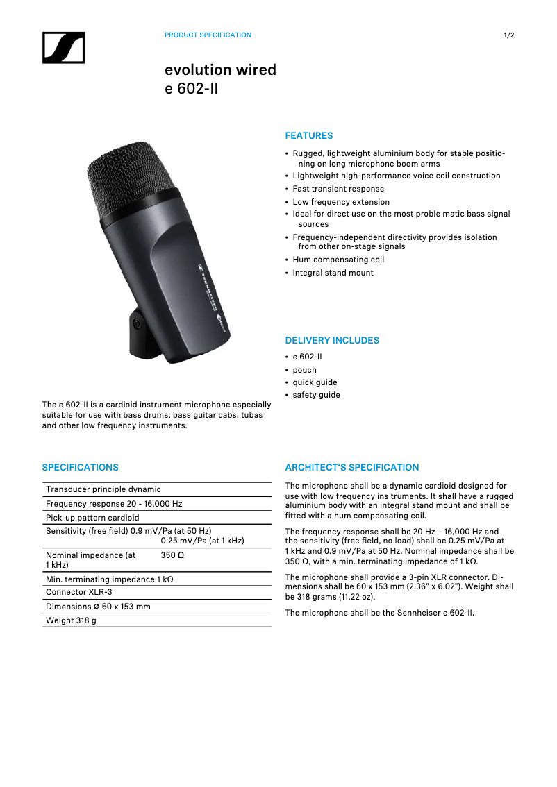 Image de la première page du manuel de l'appareil E602 II