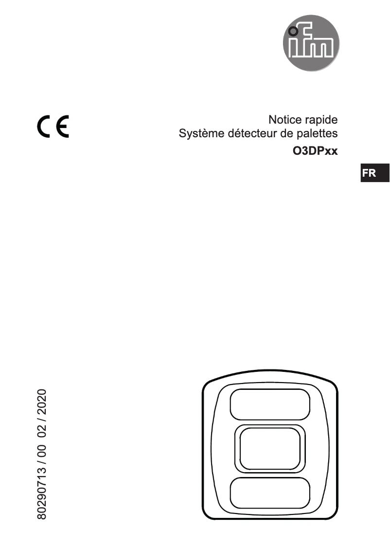Page n°1 - Manuel utilisateur IFM O3DP01