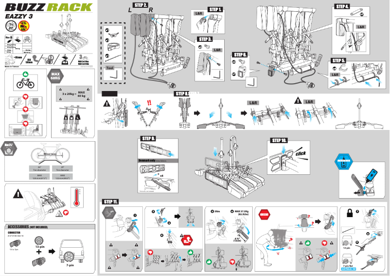 Page 1 de la notice Manuel utilisateur Buzz Rack Eazzy 3