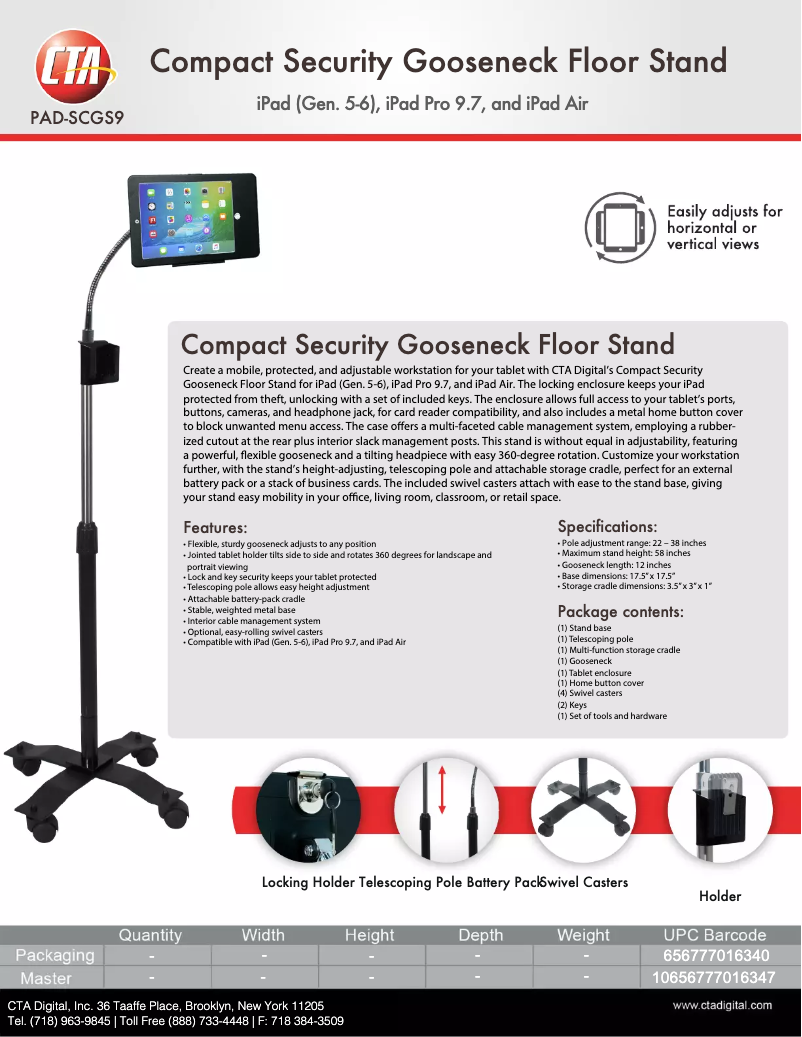 Image de la première page du manuel de l'appareil PAD-SCGS9