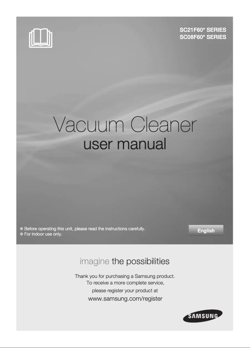 Page n°1 - Manuel utilisateur Samsung SC08F60YW