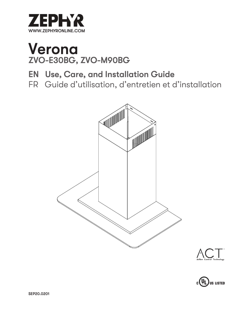 Image de la première page du manuel de l'appareil ZVO-E30BG